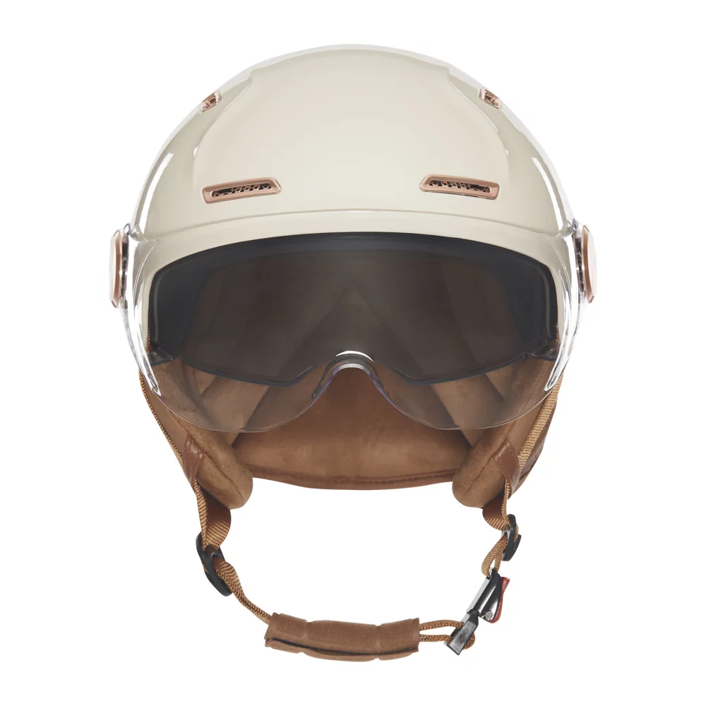 Casque vélo e-bike Exklusiv E-Bike II blanc brillant – vue de face