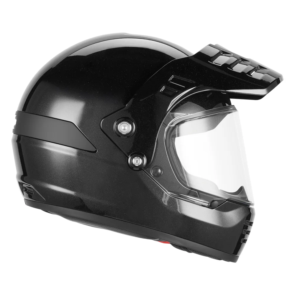 Casque intégral DUST noir brillant Exklusiv – profil gauche