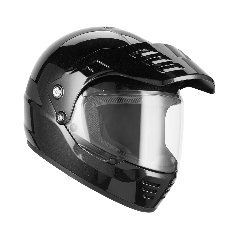 Casque trail DUST noir brillant Exklusiv – 3/4 avant