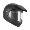 Casque trail Exklusiv DUST noir mat – vue 3/4 avant
