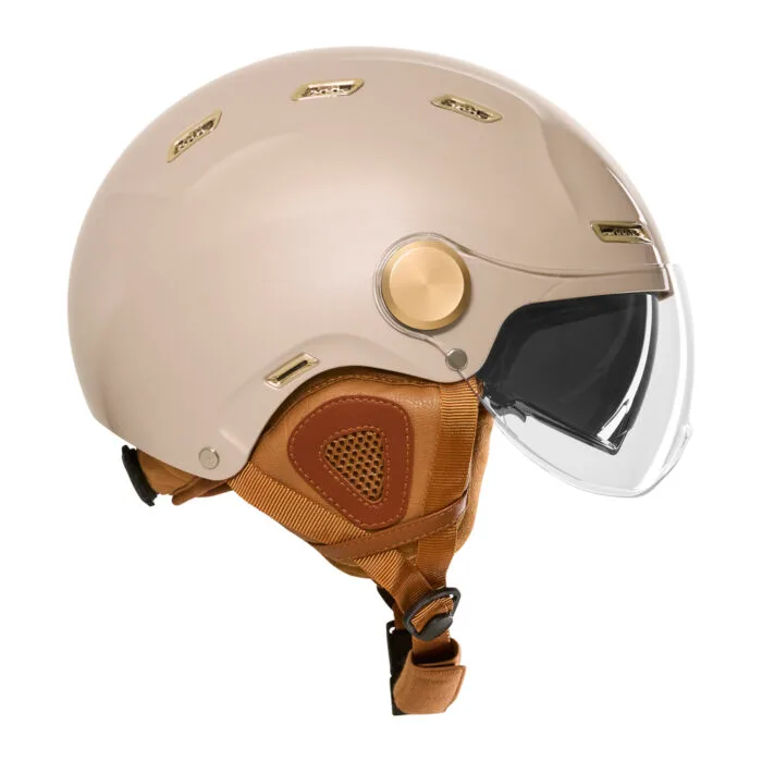 Casque vélo E-Bike II champagne Exklusiv – profil latéral