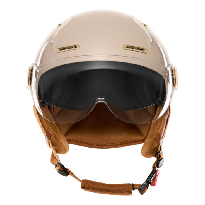 Casque vélo e-bike Exklusiv E-Bike II champagne – vue de face