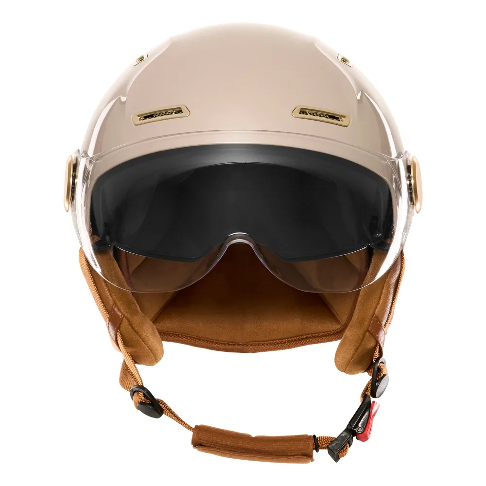 Casque vélo e-bike Exklusiv E-Bike II champagne – vue de face