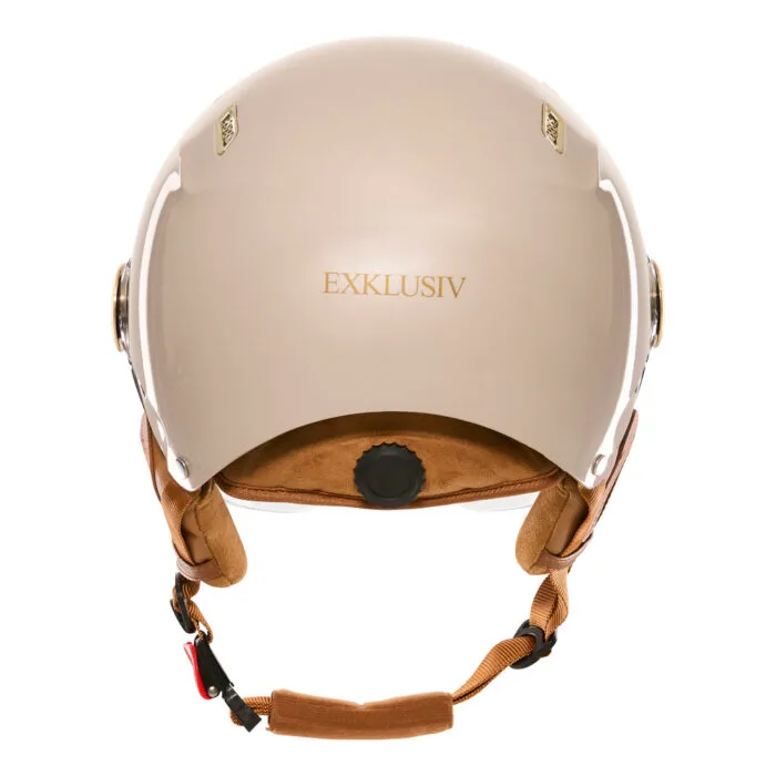 Casque E-Bike II champagne Exklusiv – vue 3/4 arrière