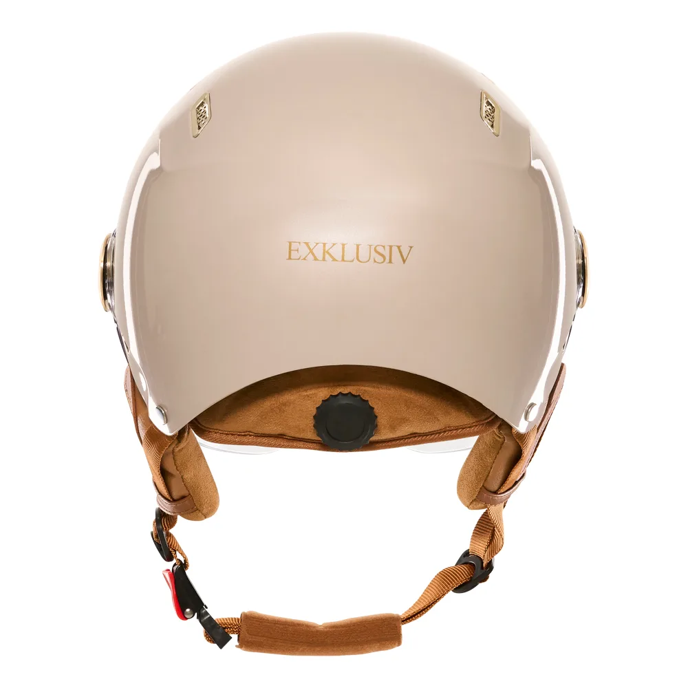 Casque E-Bike II champagne Exklusiv – vue 3/4 arrière