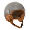 Exklusiv MACADAM bike helmet, nardo grey, front view, vintage gloss finish