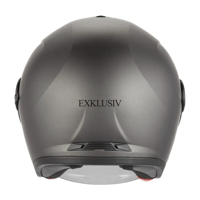 Casque jet Nitro Titanium Mat Exklusiv – vue 3/4 arrière