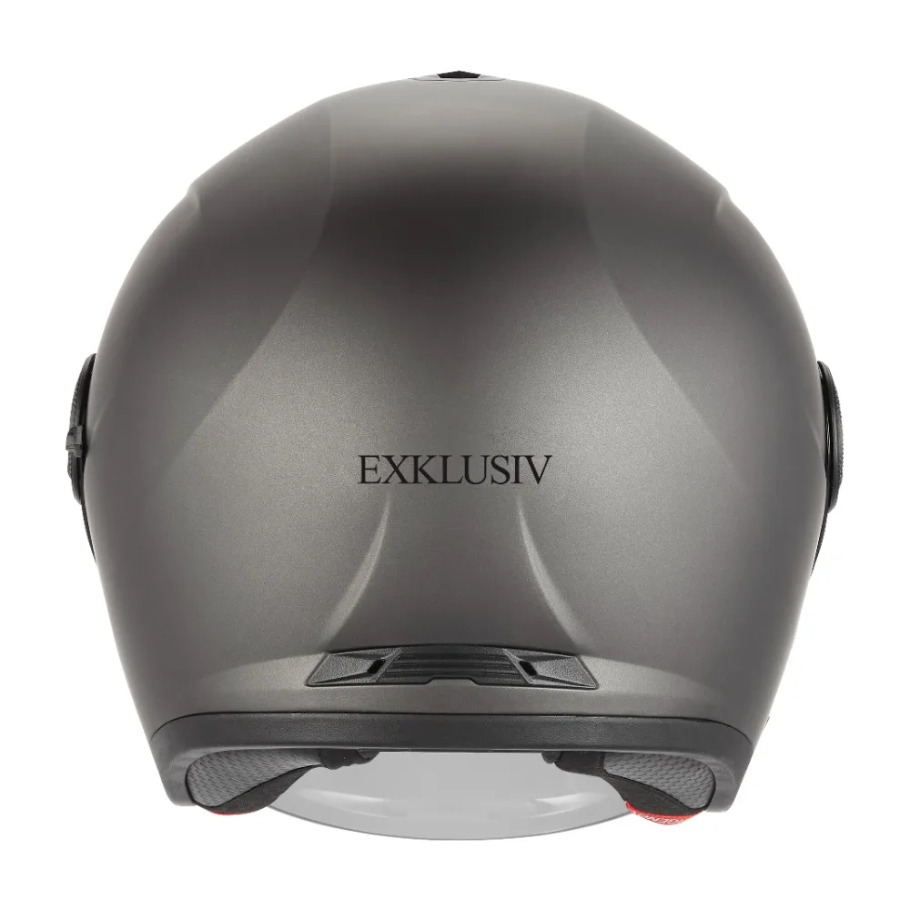 Casque jet Nitro Titanium Mat Exklusiv – vue 3/4 arrière