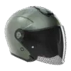 Casque jet Nitro Vert Exklusiv – vue 3/4 avant